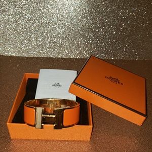 Authentic Hermes Clic Clac H Bracelet
